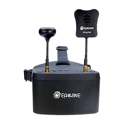 Eachine EV800D 5.8G 40CH diversity FPV goggles with dual antennas