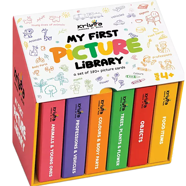 My First Picture Library | 280 Bilingual Real-Life Picture Cards | Age 4+