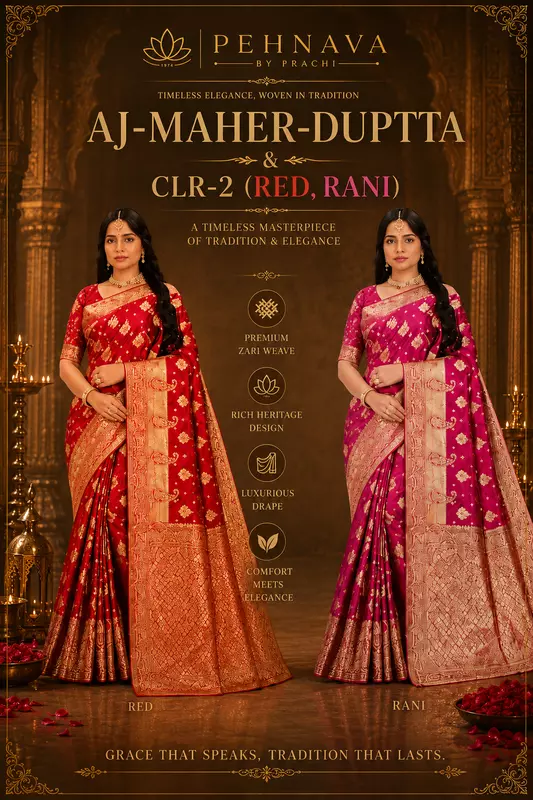 AJ-MAHER-DUPTTA & & CLR-2 (Red/Rani)