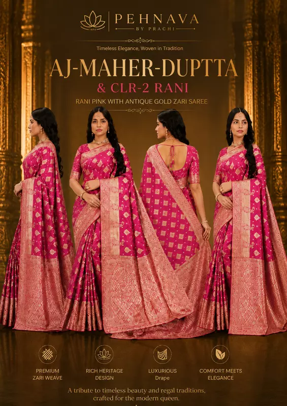 AJ-MAHER-DUPTTA & & CLR-2 (Red/Rani)