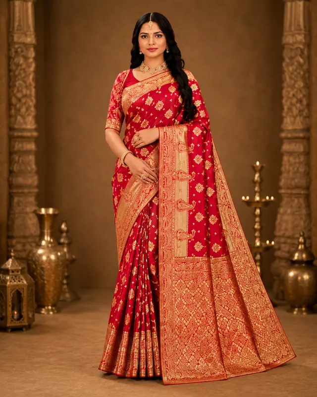 AJ-MAHER-DUPTTA & & CLR-2 (Red/Rani)