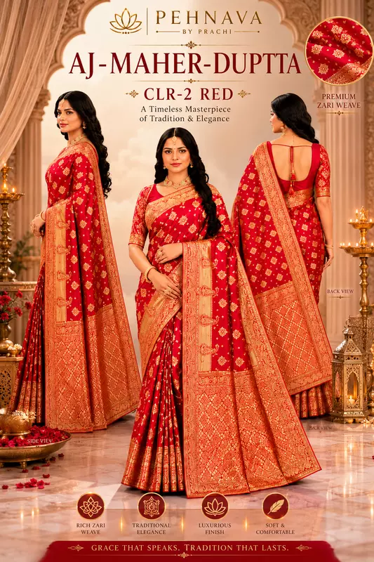 AJ-MAHER-DUPTTA & & CLR-2 (Red/Rani)