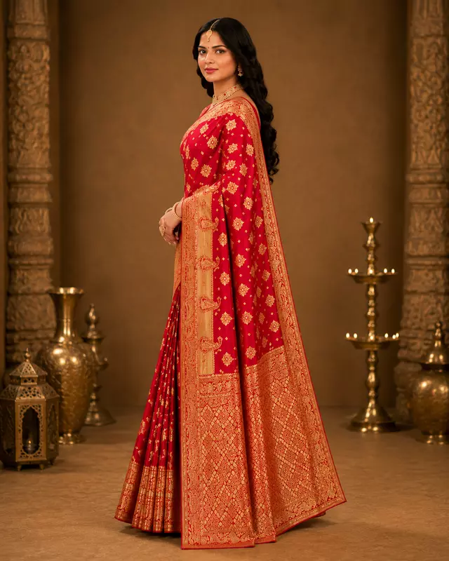 AJ-MAHER-DUPTTA & & CLR-2 (Red/Rani)