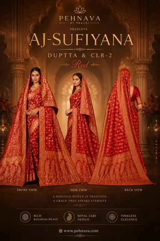 AJ-SUFIYANA-DUPTTA & & CLR-2 (Red/Rani)