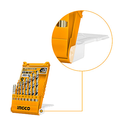 INGCO 9 Pcs HSS Twist Drill Bits Set AKD1095