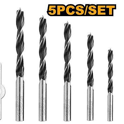 INGCO 5 Pcs Wood Drill Bits Set AKDB5055 INGCO 5 Pcs Wood Drill Bits Set AKDB5055