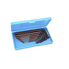 TAPARIA Allen Key Set Brown Finish 9 Pcs. Set 1.5,2,2.5,3,4,5,6,8,10mm 28C AKM 9