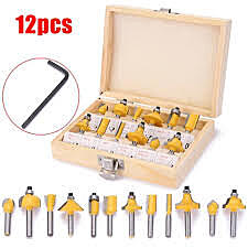 INGCO 12 Pcs Router Bits Set AKRT1221 (12mm)