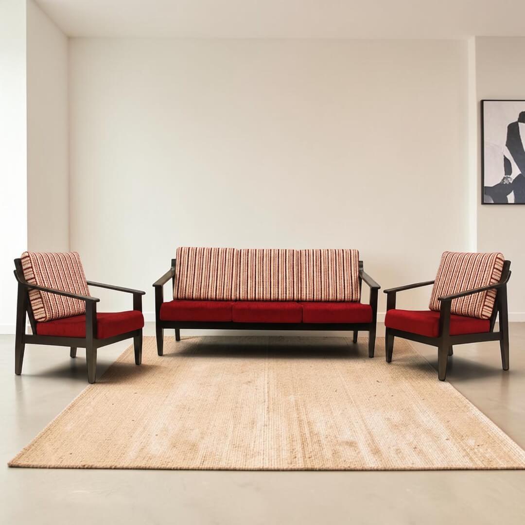 AKS Jerry sofa|3+1+1|Rosewood|Dx Premium|Wooden Sofa Set AKS Jerry sofa|3+1+1|Rosewood|Dx Premium|Wooden Sofa Set