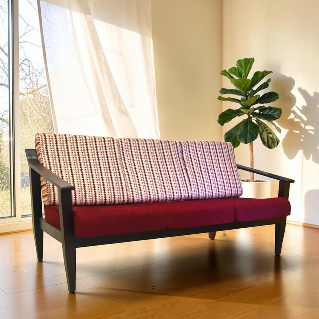 AKS Jerry sofa|3 Seater|Rosewood|Premium|Wooden Sofa Set AKS Jerry sofa|3 Seater|Rosewood|Premium|Wooden Sofa Set