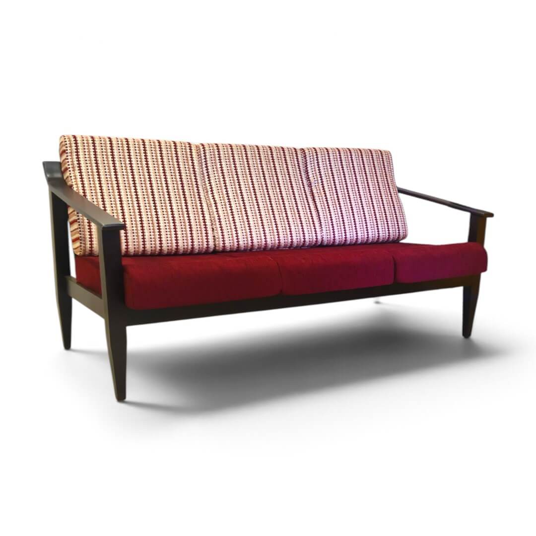 AKS Jerry sofa|3 Seater|Rosewood|Dx Premium|Wooden Sofa Set