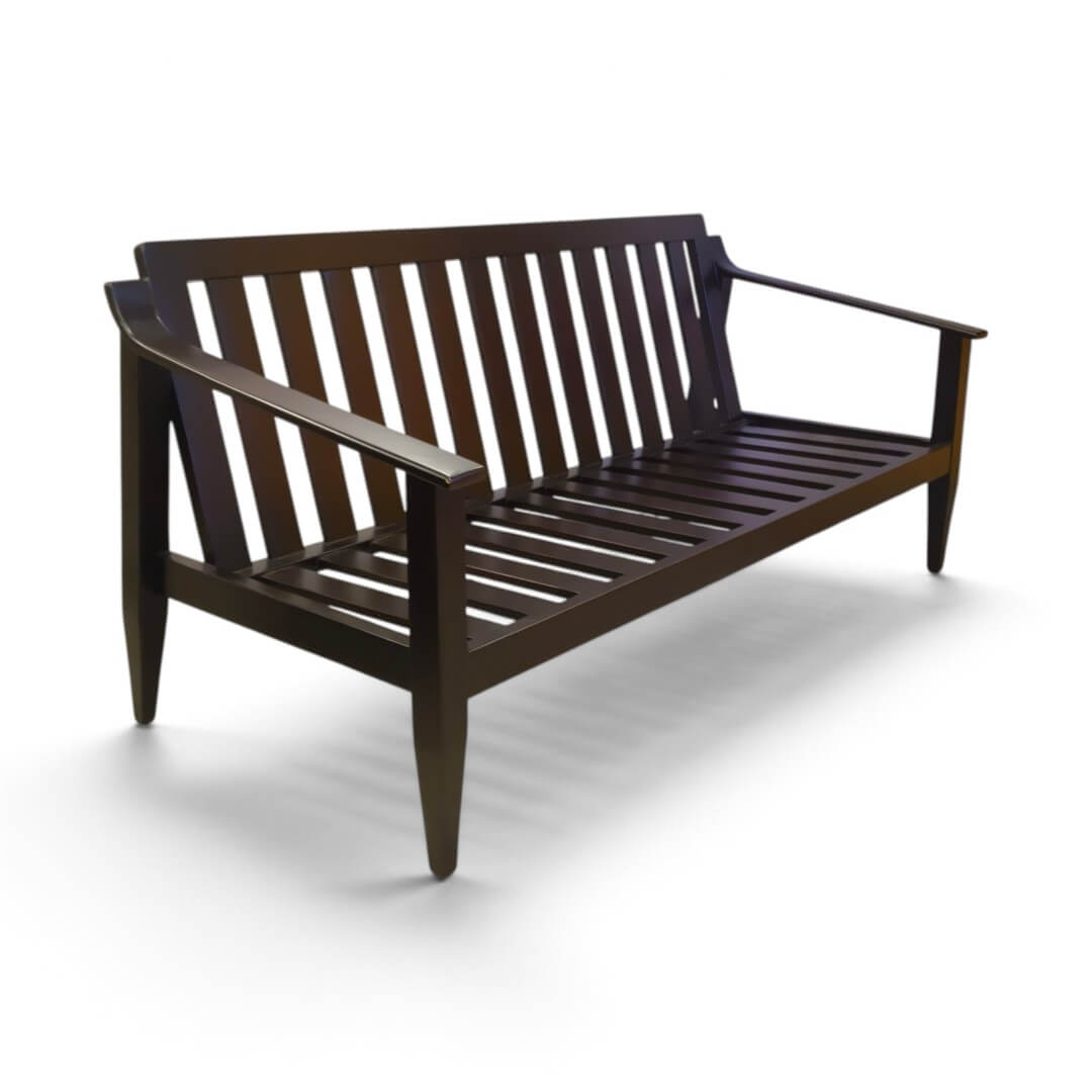 AKS Jerry sofa|3 Seater|Rosewood|Luxury|Wooden Sofa Set
