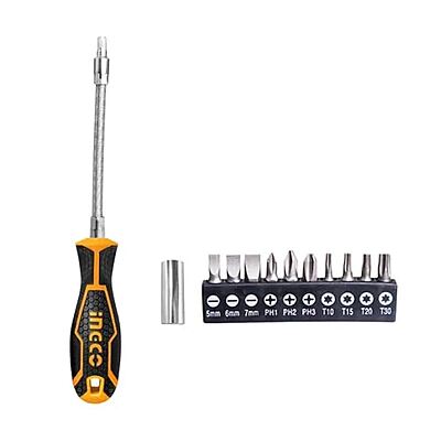 INGCO 12 Pcs Flexible Shaft Screwdriver Set AKSDFL1208 INGCO 12 Pcs Flexible Shaft Screwdriver Set AKSDFL1208