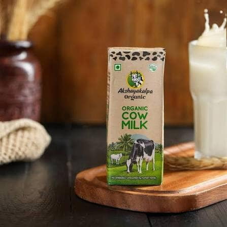 AKSHAYA KALPA ORGANIC COW MILK 200ML TETRA
