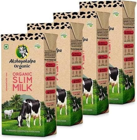AKSHAYA KALPA ORGANIC SLIM MILK 200ml TETRA