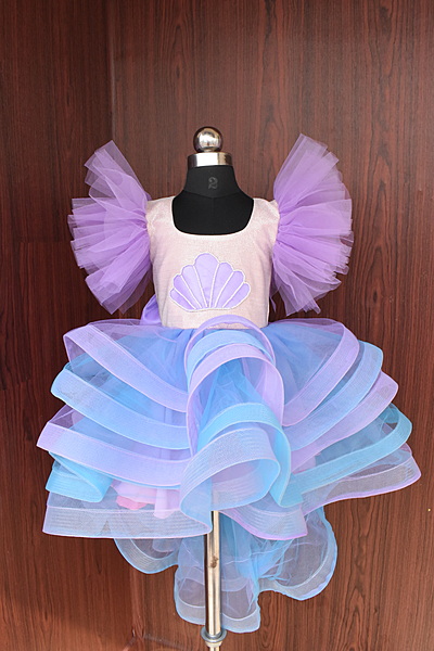 Lilac Twilight Tulle Gown
