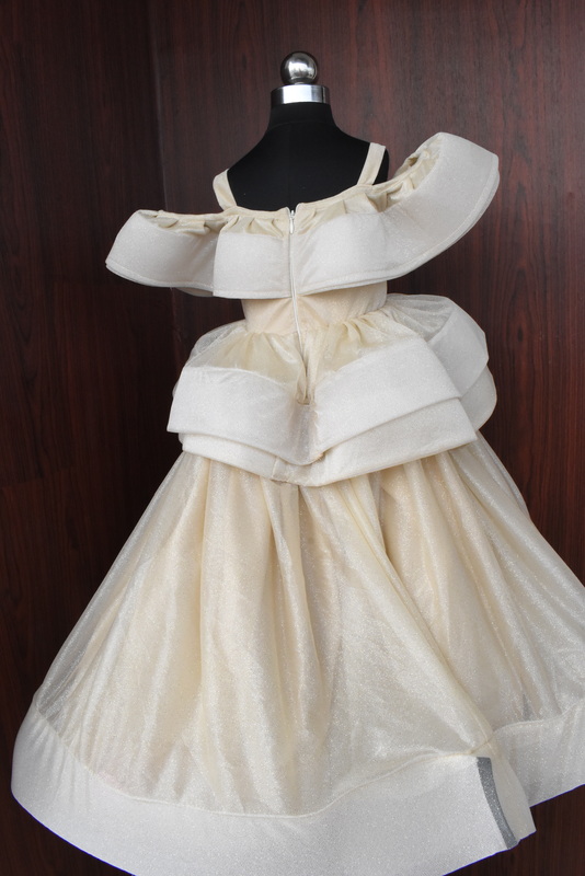 Ivory Moonlight Elegance Organza Dress