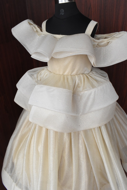 Ivory Moonlight Elegance Organza Dress