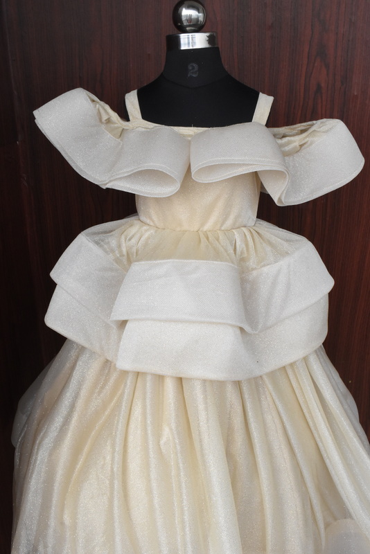 Ivory Moonlight Elegance Organza Dress