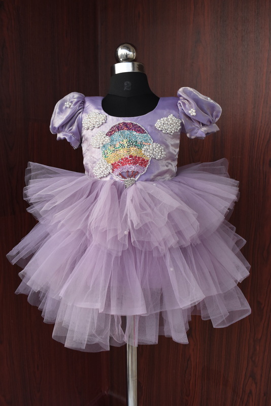 Lavender Hot Air Balloon Pearl Dress