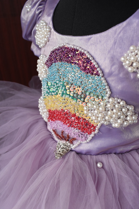 Lavender Hot Air Balloon Pearl Dress