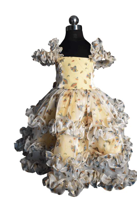 Buttercup Yellow Organza Dress