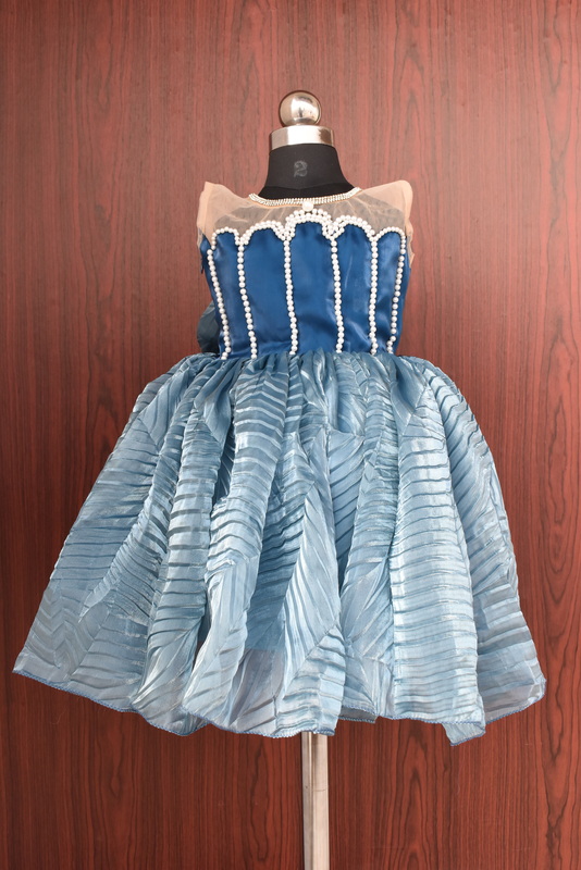 Blue Pearl Cinderella Party Gown