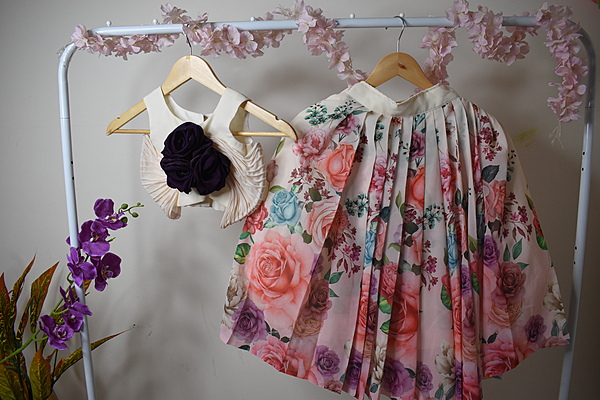 Ivory & Rose Floral Lehenga Choli Set