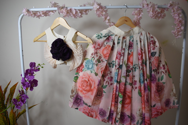 Ivory & Rose Floral Lehenga Choli Set