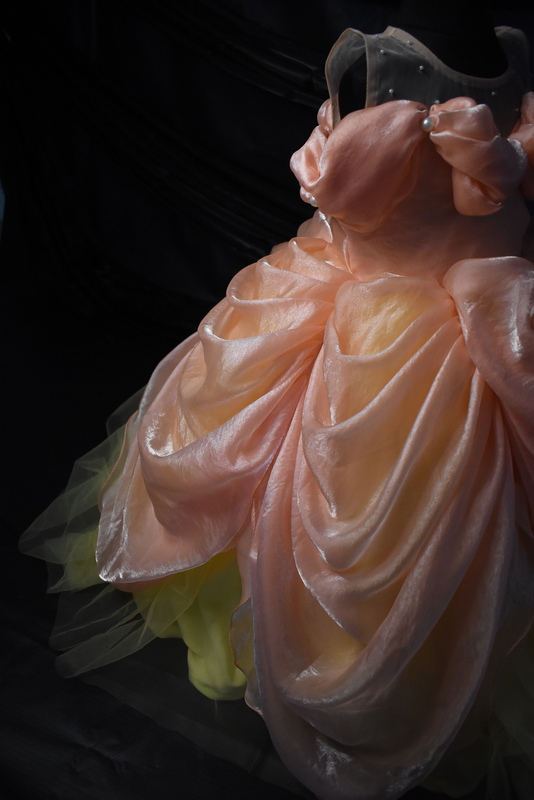 Peach and Sunshine Yellow Dress