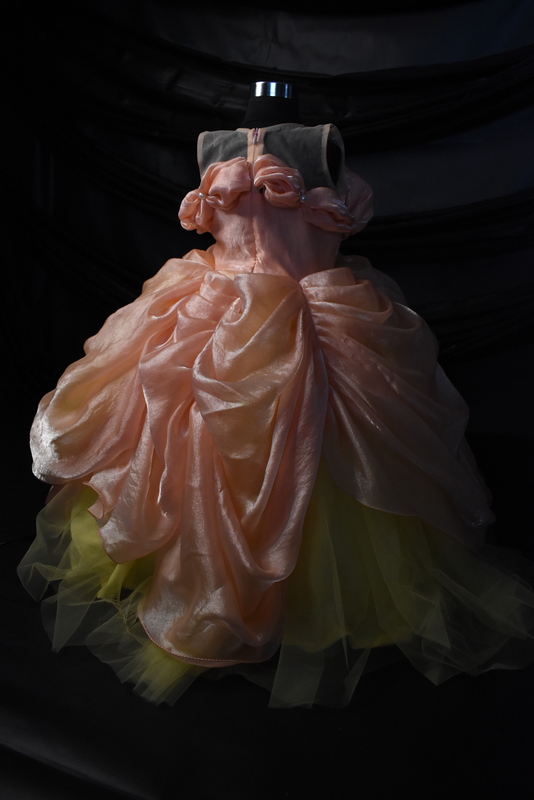 Peach and Sunshine Yellow Dress