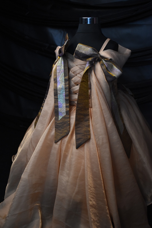 Opulent Blush Silk Dress