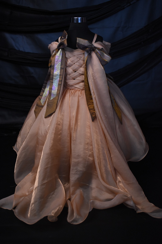 Opulent Blush Silk Dress