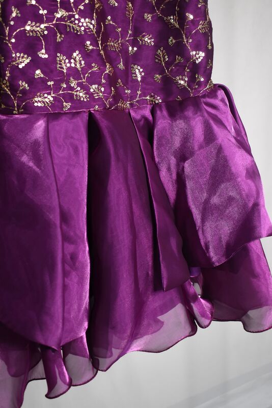 Purple Embroidered Lehenga Choli Set