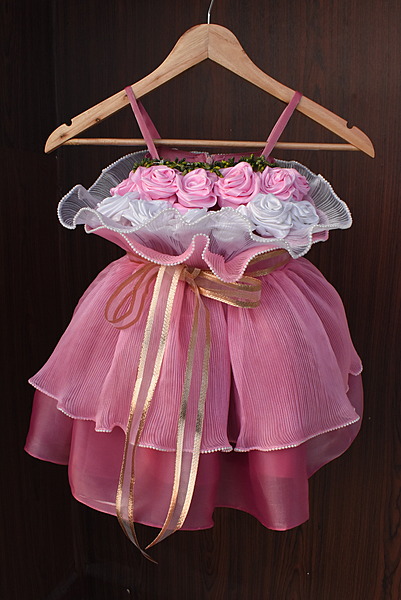 Rose Pink Twirl Party Dress