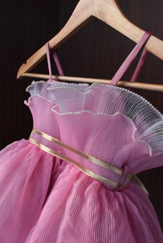 Rose Pink Twirl Party Dress