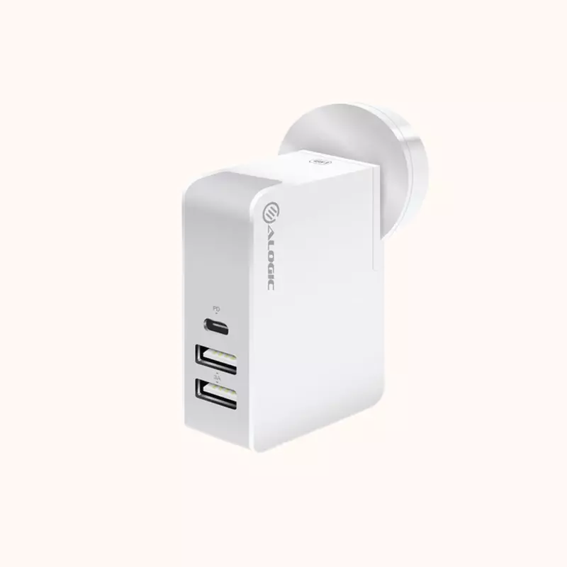 ALOGIC 3 Port Travel Power Adapter WCC2A45WH