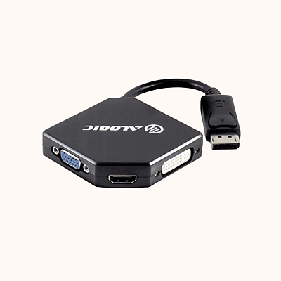 ALOGIC 3-in-1 DisplayPort to HDMI DVI VGA Adapter - Male to 3-Female | DP-VGDVHD-ADP