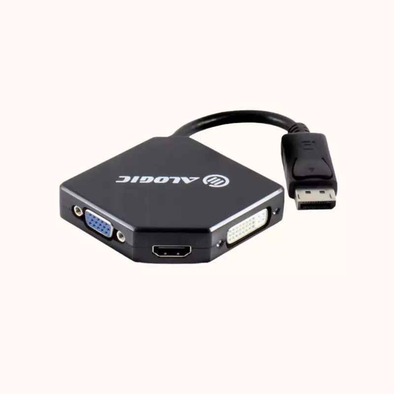 ALOGIC 3-in-1 DisplayPort to HDMI DVI VGA Adapter - Male to 3-Female | DP-VGDVHD-ADP