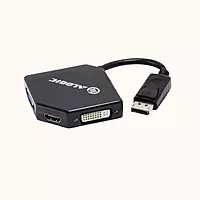 ALOGIC 3-in-1 DisplayPort to HDMI DVI VGA Adapter - Male to 3-Female | DP-VGDVHD-ADP