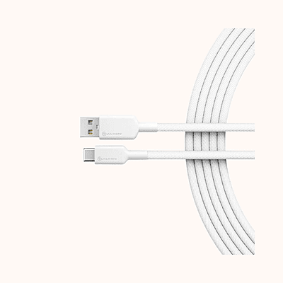ALOGIC Elements USB-C to USB-A Cable - Male to Male 1 MTR (ELPCA201-White)