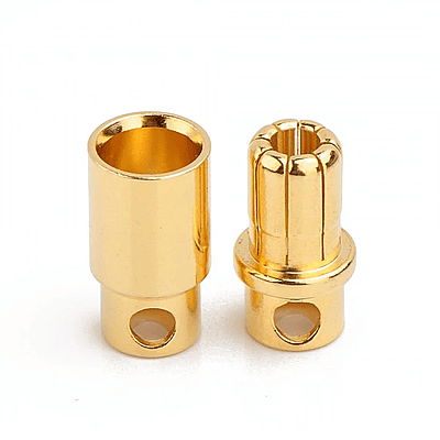 AMASS Gold Plated Bullet Connector - 8MM (Male-Female Pair)
