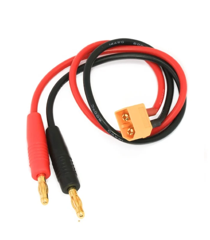 AMASS XT60 to Banana Plug Charge Cable AMASS-WCAC-193 - RC hobby charging lead