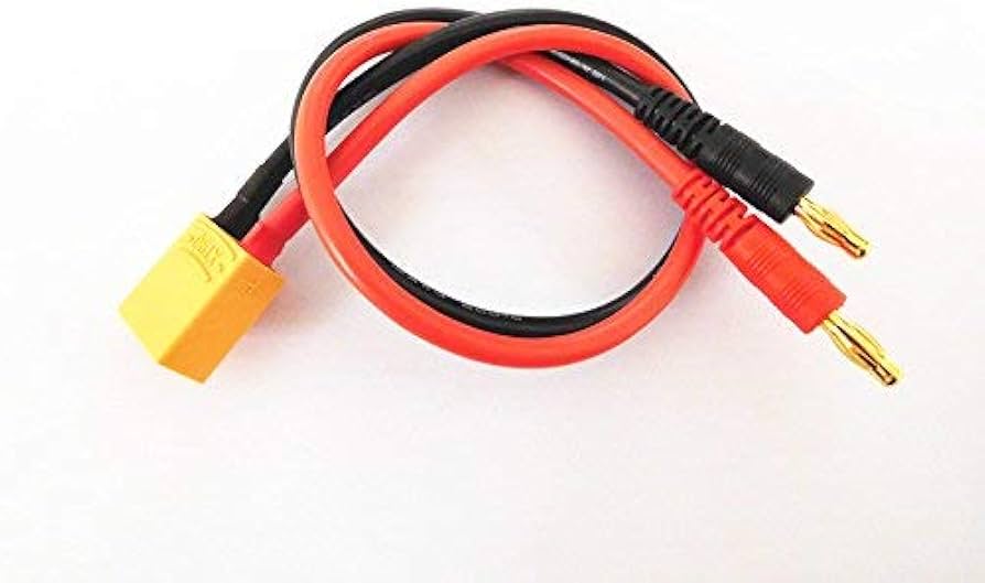 AMASS XT90 to Banana Plug Charge Cable AMASS-WCAC-194 - XT90 to banana connector