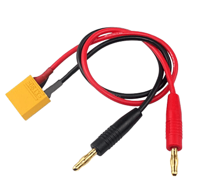 AMASS XT90 to Banana Plug Charge Cable