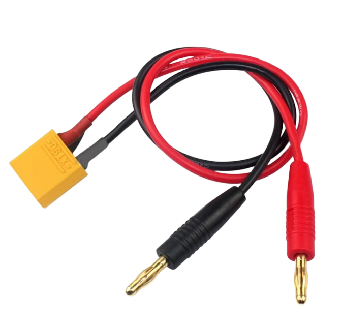 AMASS XT90 to Banana Plug Charge Cable AMASS-WCAC-194 - RC Aircraft Power Lead