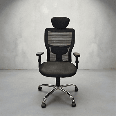 AMM Aura Mesh High Back Chair Chrome Base||||Office Chair