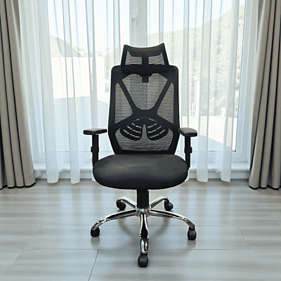 AMM Yans Mesh High Back Chair Chrome Base||||Office Chair