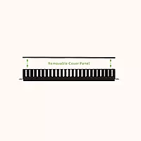 ANDTRONICS 1U 22 Slot Rack Mount Horizontal Cable Manager