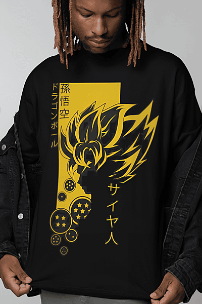 Anime Printed oversized t-shirt
